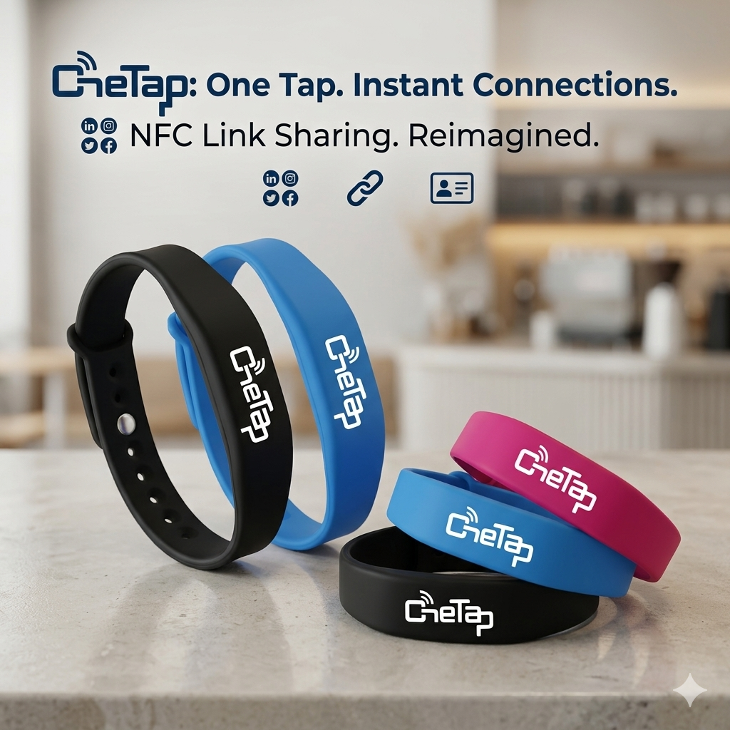 سوار ذكي مزوّد بتقنية NFC + QR Code